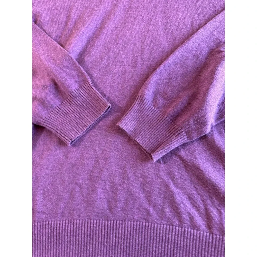 Jos A Bank Sweater‎ XXL Signature Collection Purple Pima Cotton V-Neck Mens